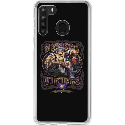 Liquid Blue NFL Minnesota Vikings Running Back Galaxy A21 Clear Case