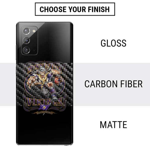 Liquid Blue NFL Minnesota Vikings Running Back Galaxy Note20 5G Skin