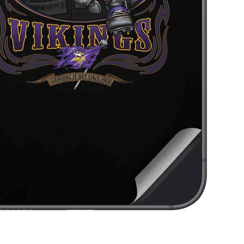 Liquid Blue NFL Minnesota Vikings Running Back Galaxy S25 Plus Skin
