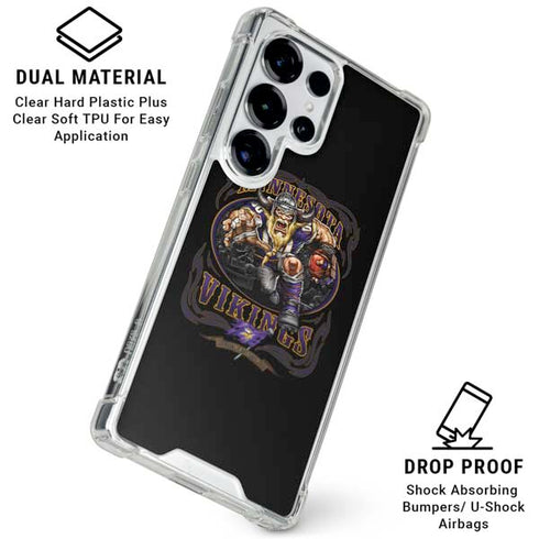 Liquid Blue NFL Minnesota Vikings Running Back Galaxy S25 Ultra Clear Case
