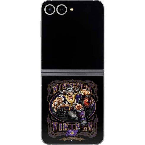 Liquid Blue NFL Minnesota Vikings Running Back Galaxy Z Flip6 Skin