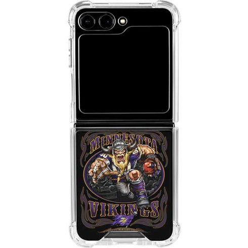Liquid Blue NFL Minnesota Vikings Running Back Galaxy Z Flip6 Clear Case