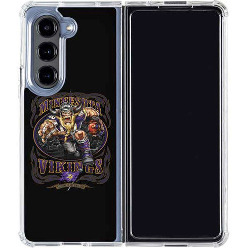 Liquid Blue NFL Minnesota Vikings Running Back Galaxy Z Fold5 5G Clear Case