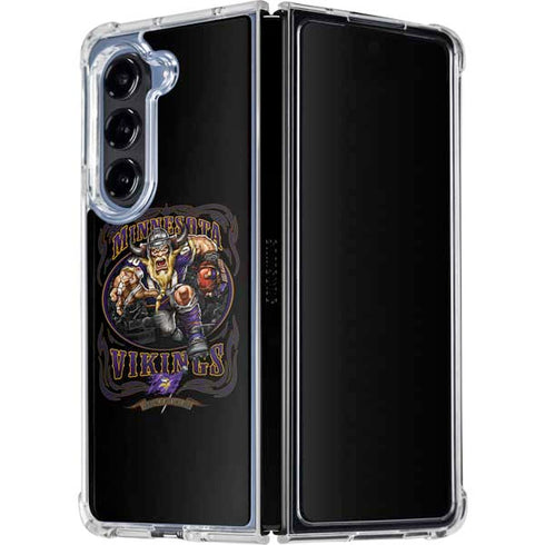 Liquid Blue NFL Minnesota Vikings Running Back Galaxy Z Fold5 5G Clear Case
