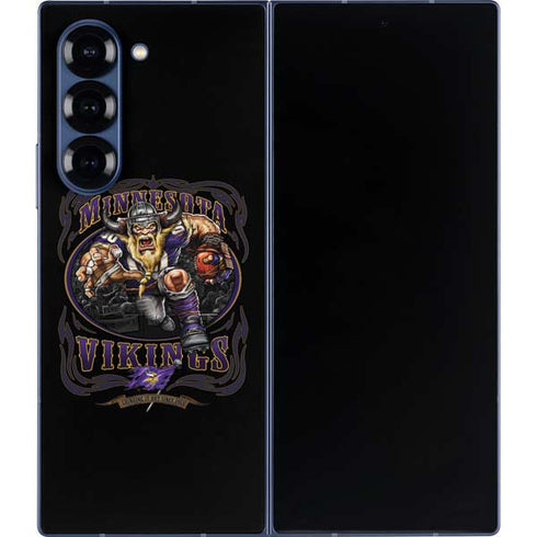 Liquid Blue NFL Minnesota Vikings Running Back Galaxy Z Fold6 Skin