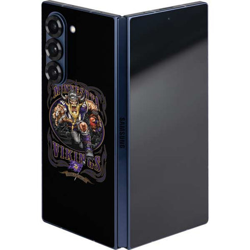 Liquid Blue NFL Minnesota Vikings Running Back Galaxy Z Fold6 Skin