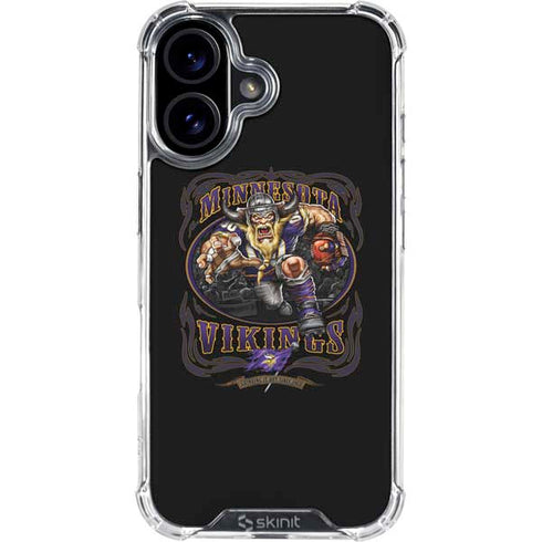 Liquid Blue NFL Minnesota Vikings Running Back iPhone 16 Plus Clear Case