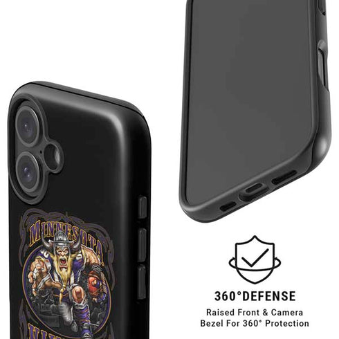 Liquid Blue NFL Minnesota Vikings Running Back iPhone 16 Plus Magsafe Impact Case