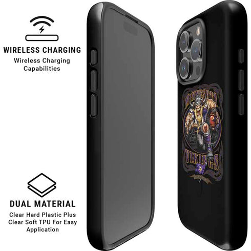 Liquid Blue NFL Minnesota Vikings Running Back iPhone 16 Pro Magsafe Impact Case