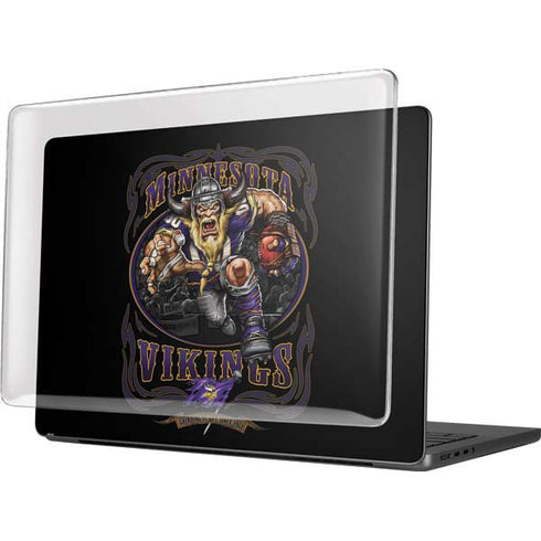 Liquid Blue NFL Minnesota Vikings Running Back MacBook Pro 14in (2021-24) Case plus Skin