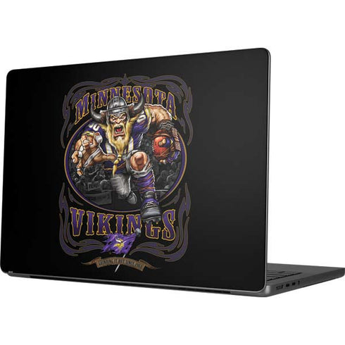 Liquid Blue NFL Minnesota Vikings Running Back Apple MacBook Pro 14-inch Skin