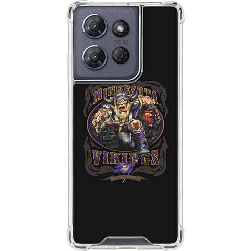 Liquid Blue NFL Minnesota Vikings Running Back Moto G 5G (2025) Clear Case