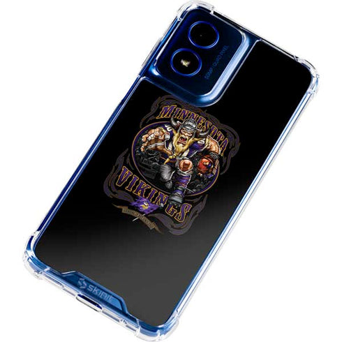 Liquid Blue NFL Minnesota Vikings Running Back Moto G Play 4G (2024) Clear Case