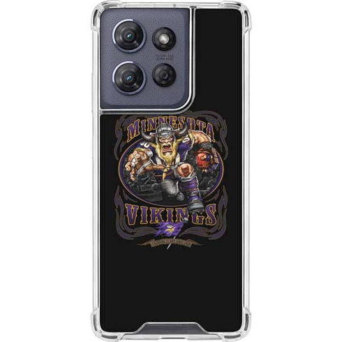 Liquid Blue NFL Minnesota Vikings Running Back Moto G Play 5G (2025) Clear Case