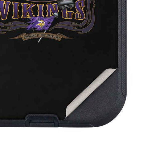 Liquid Blue NFL Minnesota Vikings Running Back Otterbox Defender iPhone Skin