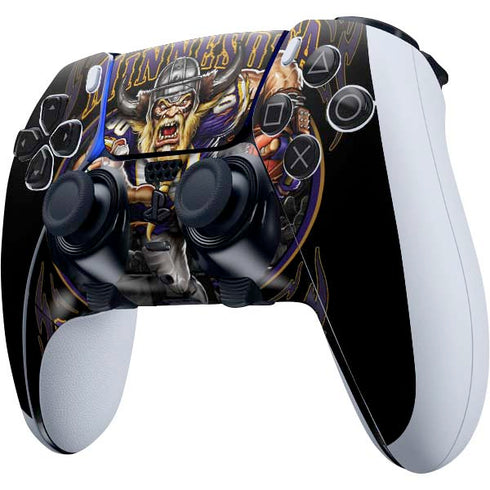 Liquid Blue NFL Minnesota Vikings Running Back PS5 DualSense Edge Pro Controller Skin