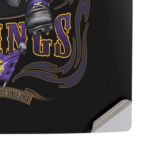 Liquid Blue NFL Minnesota Vikings Running Back PS5 Pro Console Skin