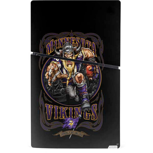 Liquid Blue NFL Minnesota Vikings Running Back PS5 Slim Digital Edition Console Skin
