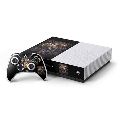 Liquid Blue NFL Minnesota Vikings Running Back Xbox One S Console and Controller Bundle Skin