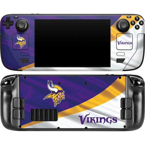 NFL Minnesota Vikings Steam Deck Handheld Gaming Computer OLED Skin