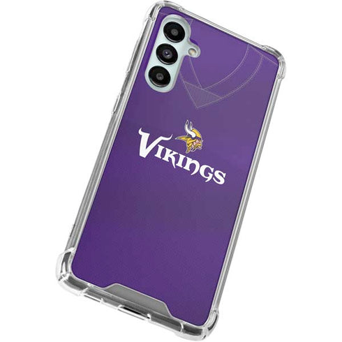 NFL Minnesota Vikings Team Jersey Galaxy A16 5G Clear Case