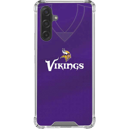 NFL Minnesota Vikings Team Jersey Galaxy A17 Clear Case