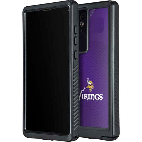 NFL Minnesota Vikings Team Jersey Galaxy S24 Ultra Waterproof Case