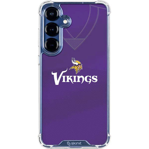 NFL Minnesota Vikings Team Jersey Galaxy S25 Clear Case