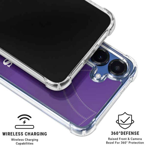 NFL Minnesota Vikings Team Jersey Galaxy S25 Clear Case