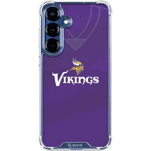 NFL Minnesota Vikings Team Jersey Galaxy S25 Plus Clear Case