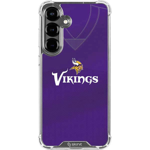 NFL Minnesota Vikings Team Jersey Galaxy S26 Plus Clear Case