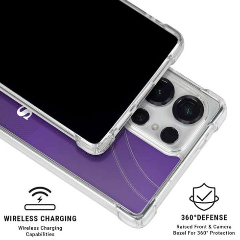 NFL Minnesota Vikings Team Jersey Galaxy S26 Ultra Clear Case