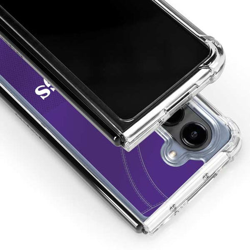 NFL Minnesota Vikings Team Jersey Galaxy Z Fold5 5G Clear Case