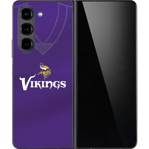 NFL Minnesota Vikings Team Jersey Galaxy Z Fold5 5G Skin