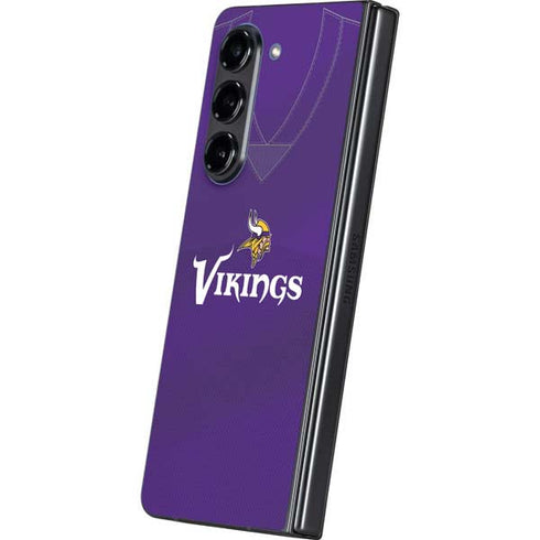 NFL Minnesota Vikings Team Jersey Galaxy Z Fold5 5G Skin