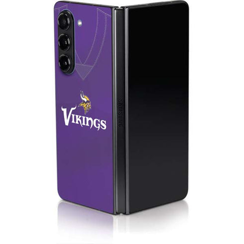 NFL Minnesota Vikings Team Jersey Galaxy Z Fold5 5G Skin