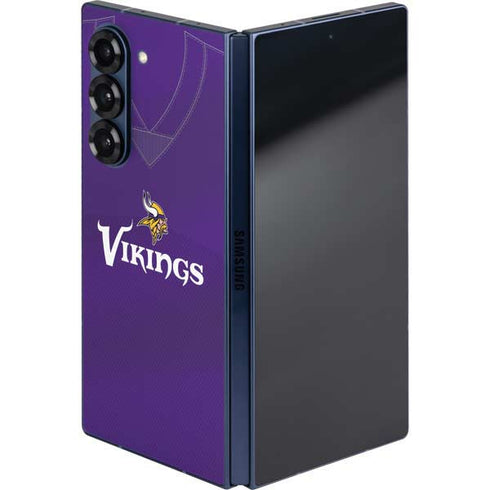 NFL Minnesota Vikings Team Jersey Galaxy Z Fold6 Skin