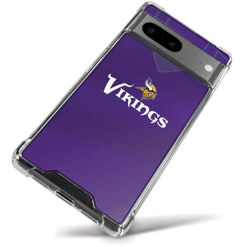 NFL Minnesota Vikings Team Jersey Google Pixel 8a Clear Case
