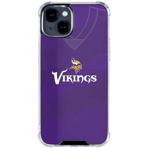 NFL Minnesota Vikings Team Jersey iPhone 15 Clear Case