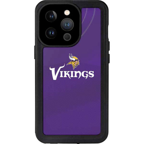 NFL Minnesota Vikings Team Jersey iPhone 15 Pro Waterproof Case
