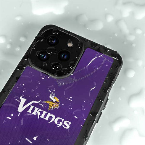 NFL Minnesota Vikings Team Jersey iPhone 15 Pro Waterproof Case