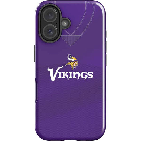 NFL Minnesota Vikings Team Jersey iPhone 16 Impact Case