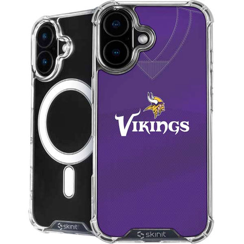 NFL Minnesota Vikings Team Jersey iPhone 16 MagSafe Case