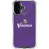 NFL Minnesota Vikings Team Jersey iPhone 16 Plus Clear Case