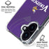 NFL Minnesota Vikings Team Jersey iPhone 16 Plus Clear Case