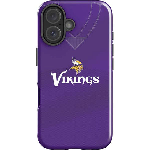NFL Minnesota Vikings Team Jersey iPhone 16 Plus Impact Case