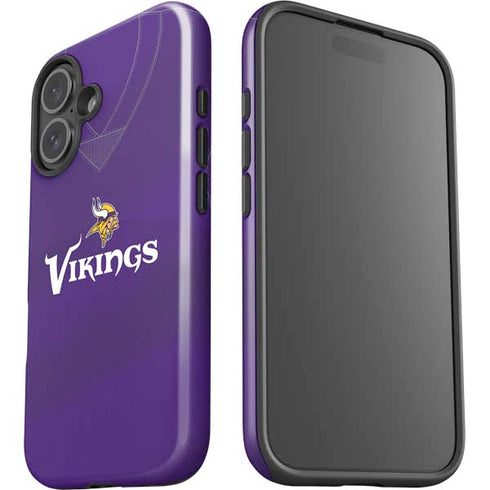 NFL Minnesota Vikings Team Jersey iPhone 16 Plus Impact Case