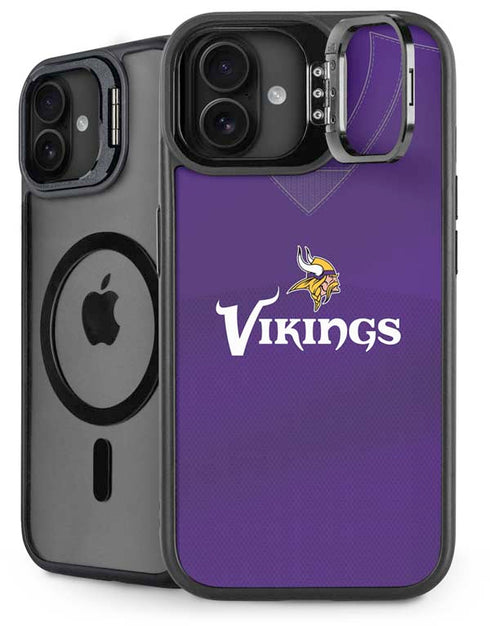 NFL Minnesota Vikings Team Jersey iPhone 16 Plus Kickstand Case