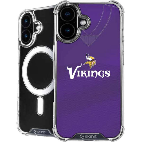NFL Minnesota Vikings Team Jersey iPhone 16 Plus MagSafe Case