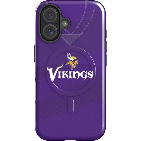 NFL Minnesota Vikings Team Jersey iPhone 16 Plus Magsafe Impact Case